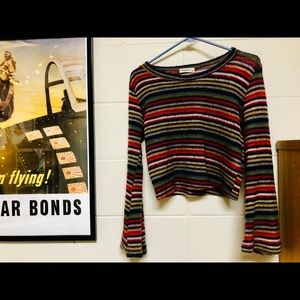 Vintage 70s style crop sweater